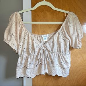 Tan Short Sleeve Top